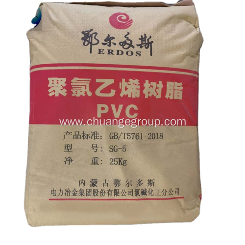 Erdos PVC Resin Polyvinyl Chloride Resin Sg5 K67